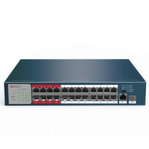 HiWatch DS-S2624P(B) PoE коммутатор